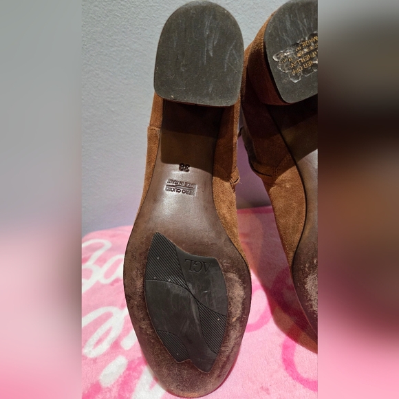 Women's AGL Leather Suede Cognac Ankle Boot, Size 38 - Picture 16 of 16